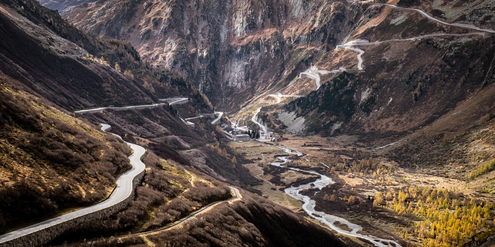 road on mountain hills during day