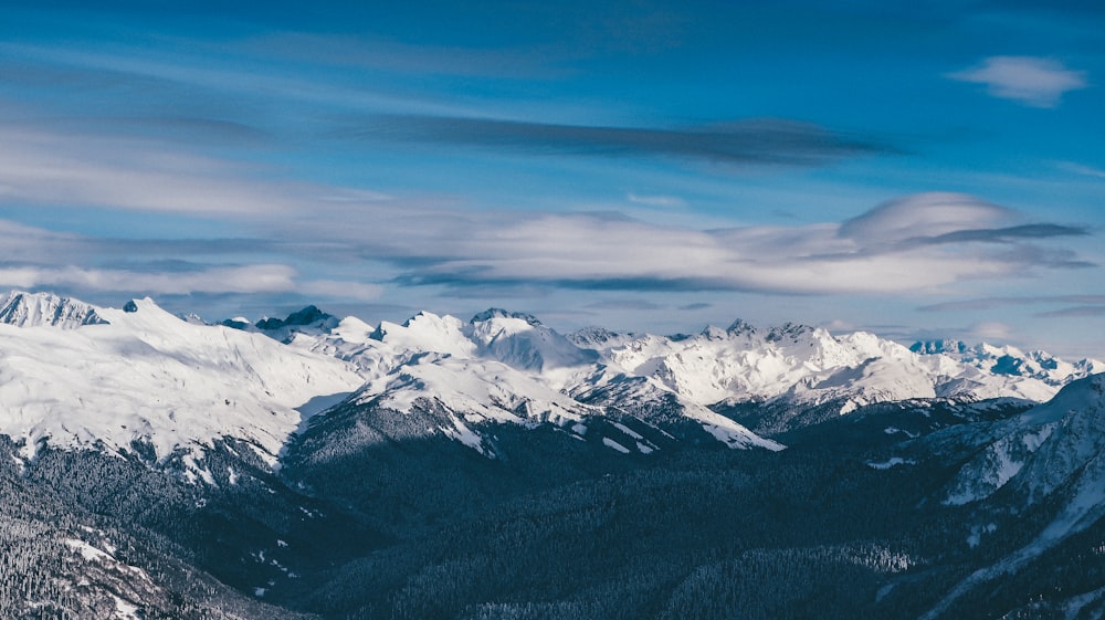 white snow-capped mountain