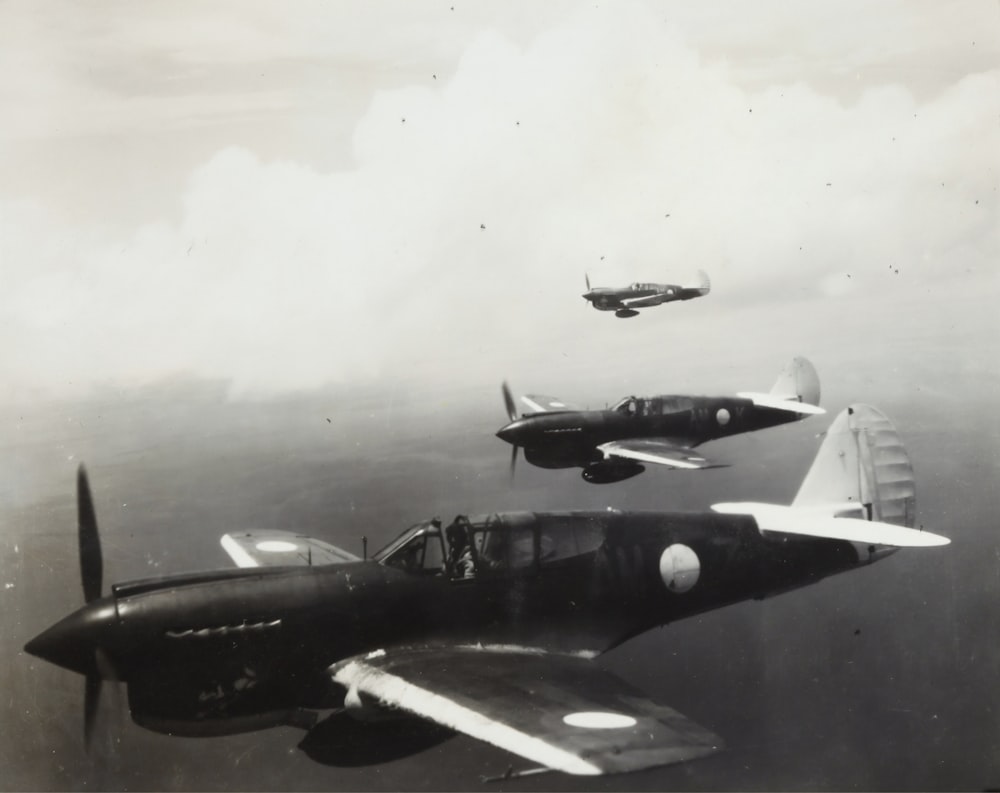 three monoplanes  squadron in World War 2