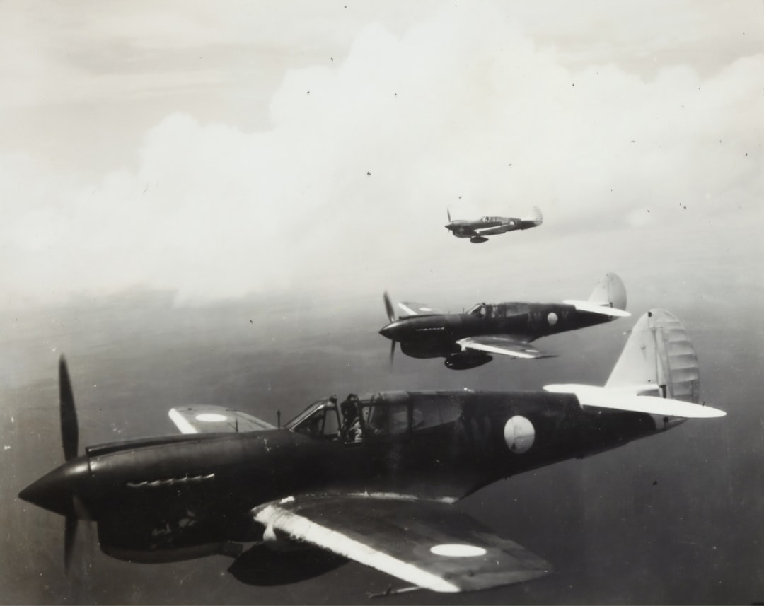 three monoplanes squadron in World War 2,