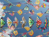 multiple kites flying, kite flying day, February 8