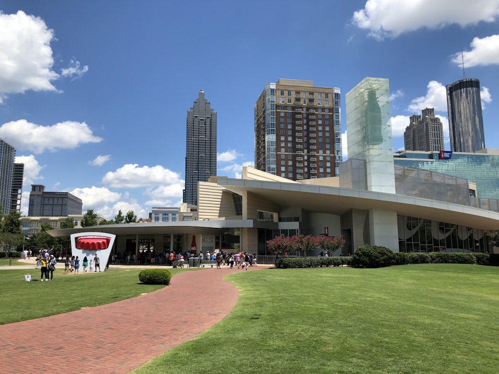 high-rise buildings under blue sky