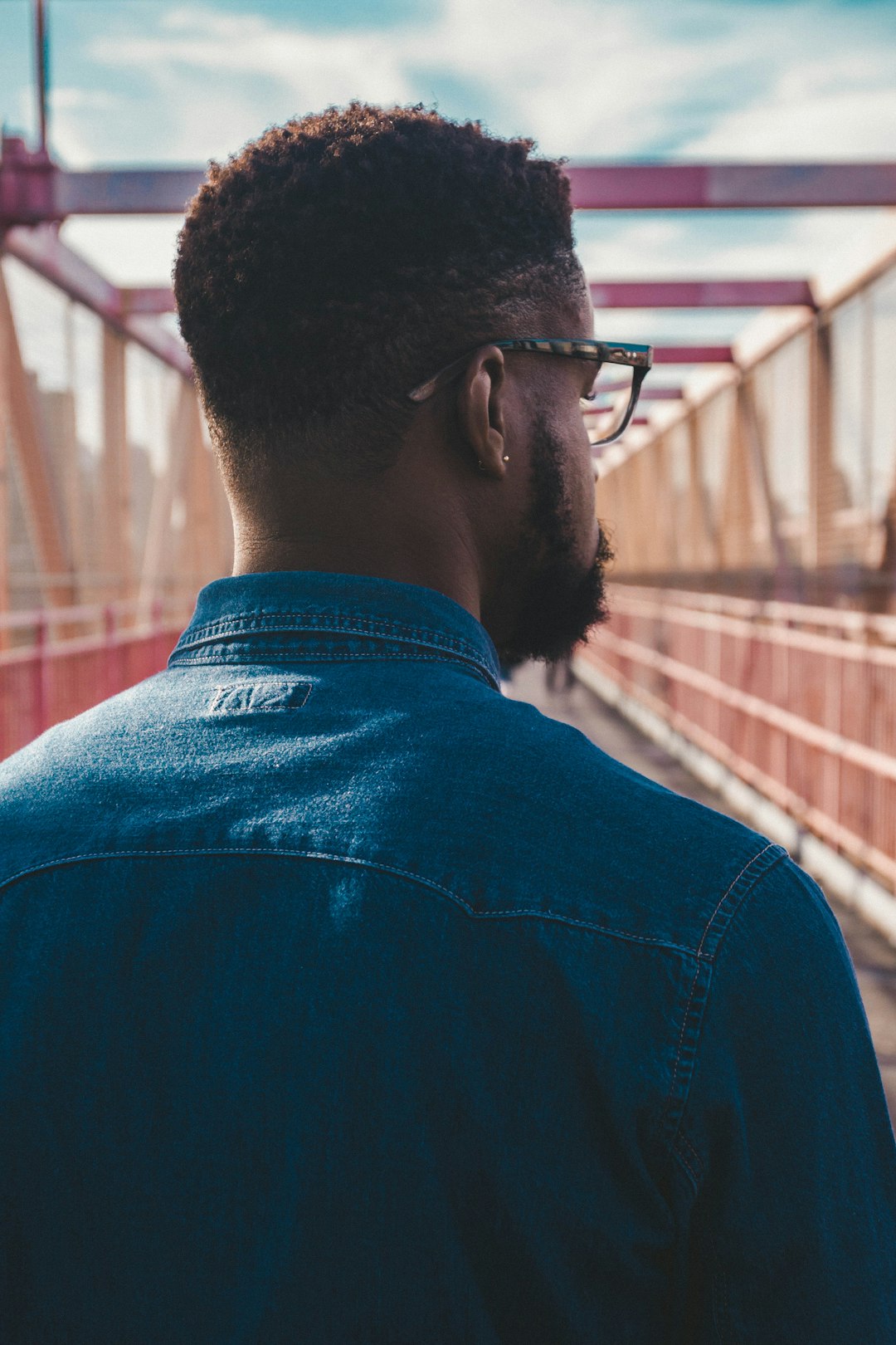 man on bridge