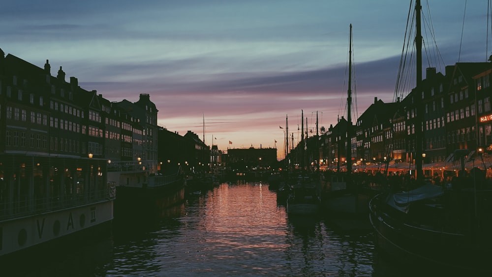 yacht docked on body of water