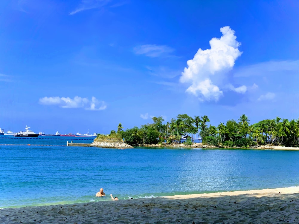 blue and green body of water