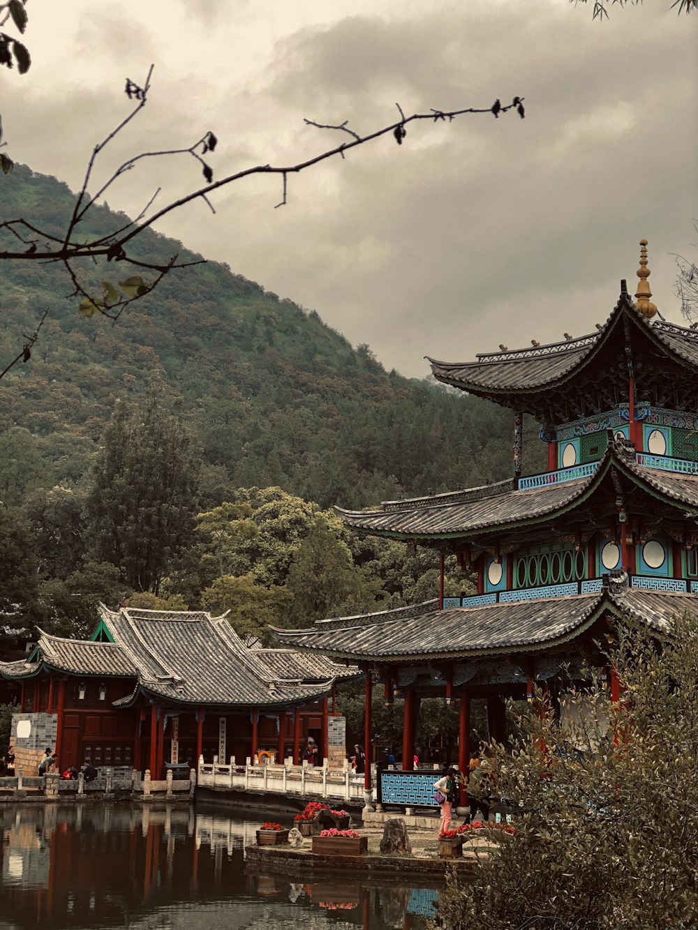 temple near lake