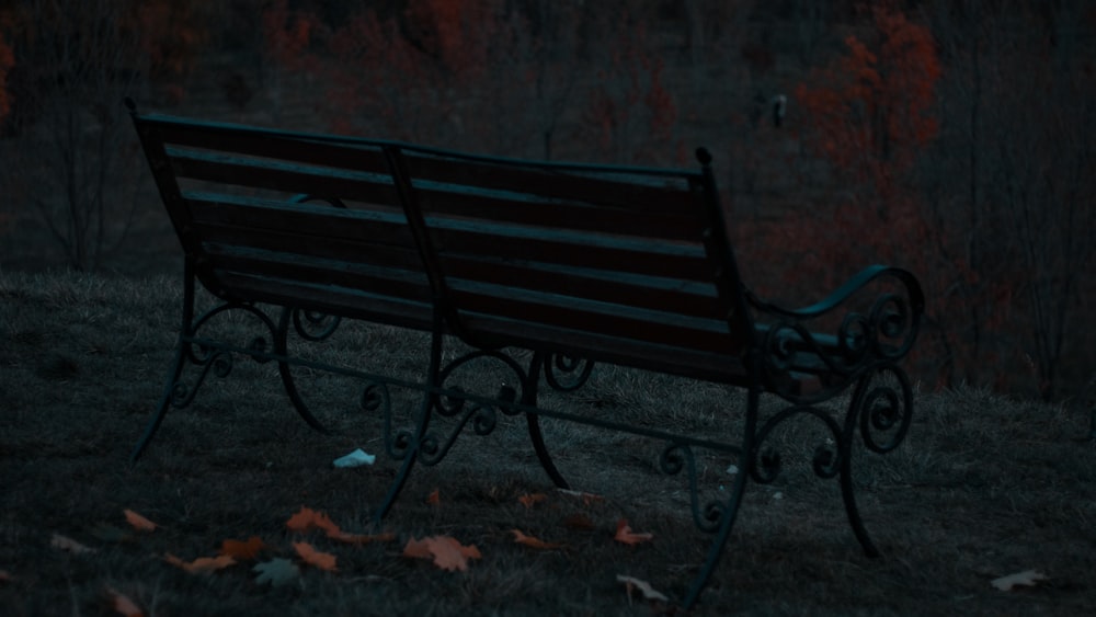 black bench