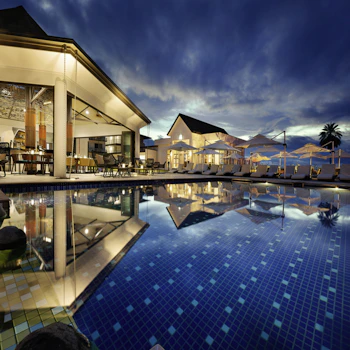 Outdoor Cabanas pool view
