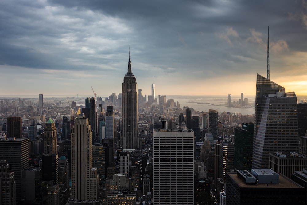 aerial view of New York city at daytime