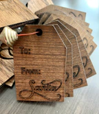 Charming gift tags designed for children's parties.