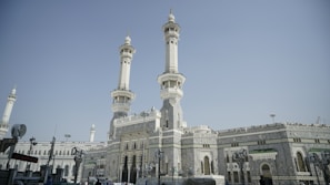 Al Haram Mosque entrance, Makkah Islamic landmark