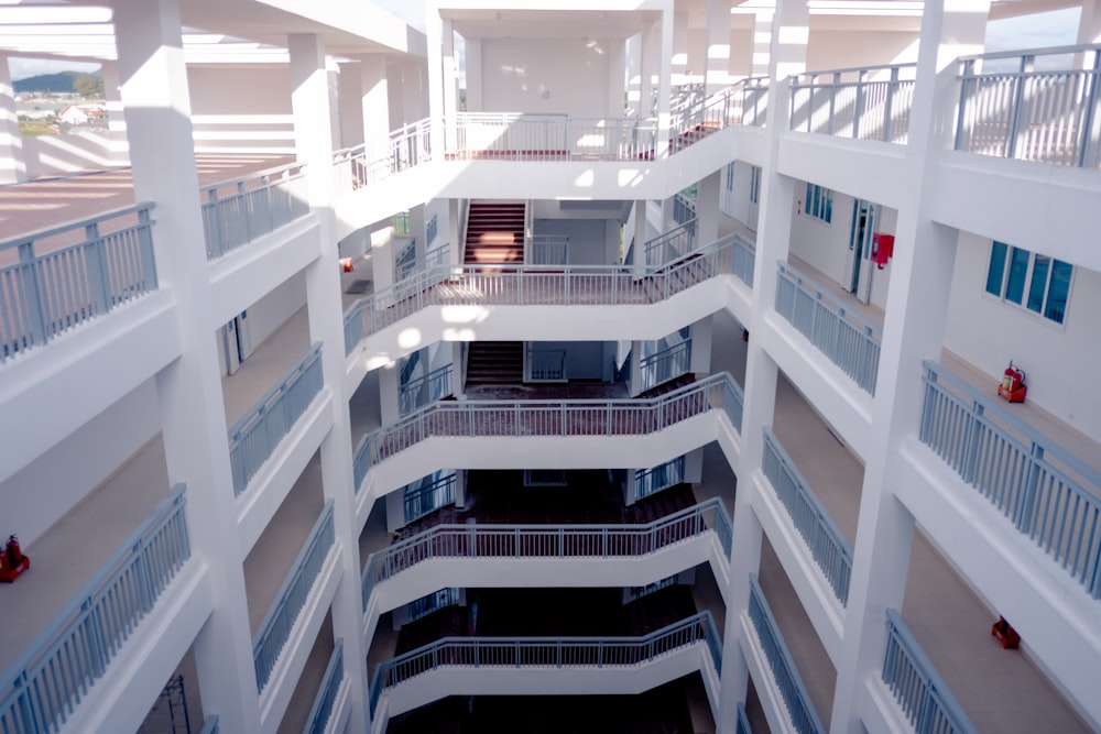 empty apartment complex interior