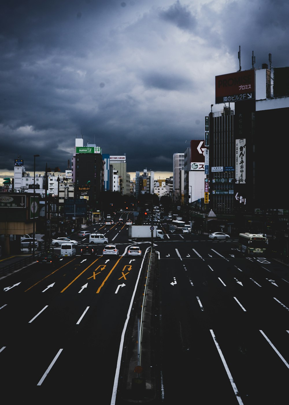 vehicles on road