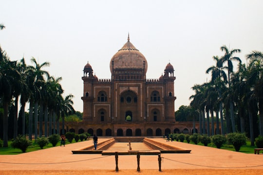 brown and black concrete building in Safdarjung Tomb India