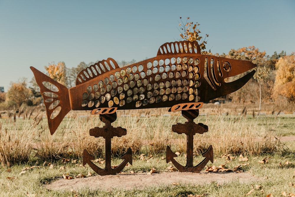 brown wooden horse carriage decor