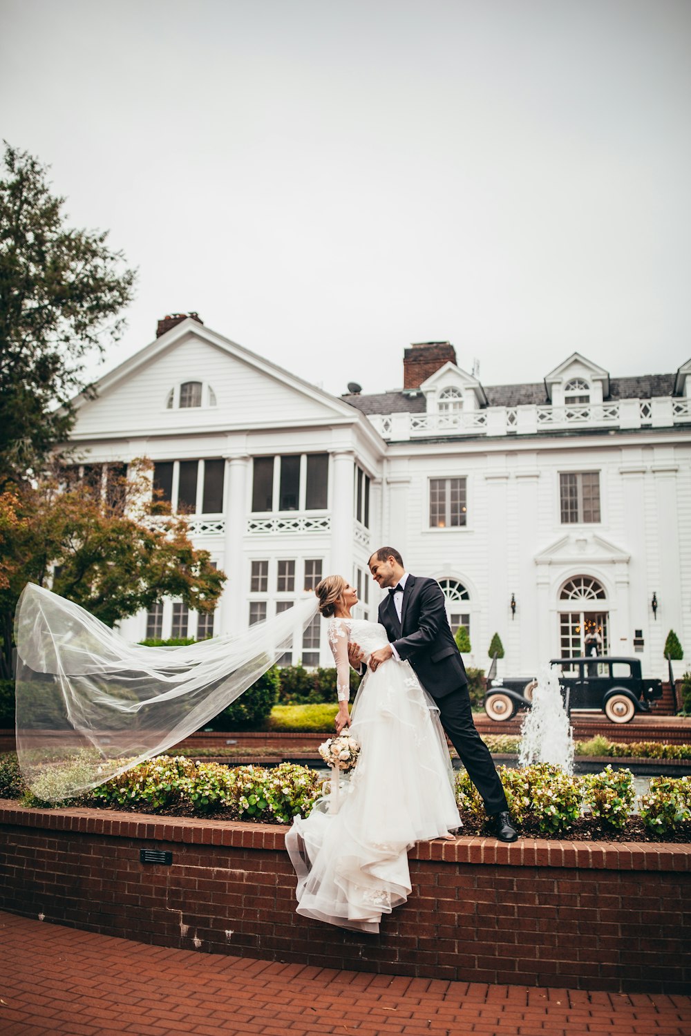 women's white wedding gown