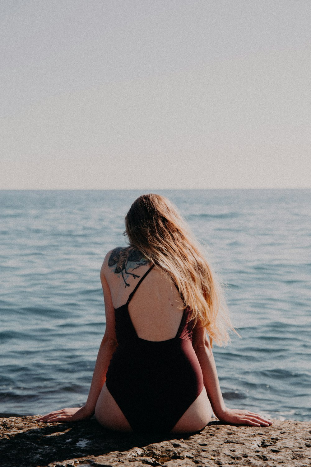 women's black tank top