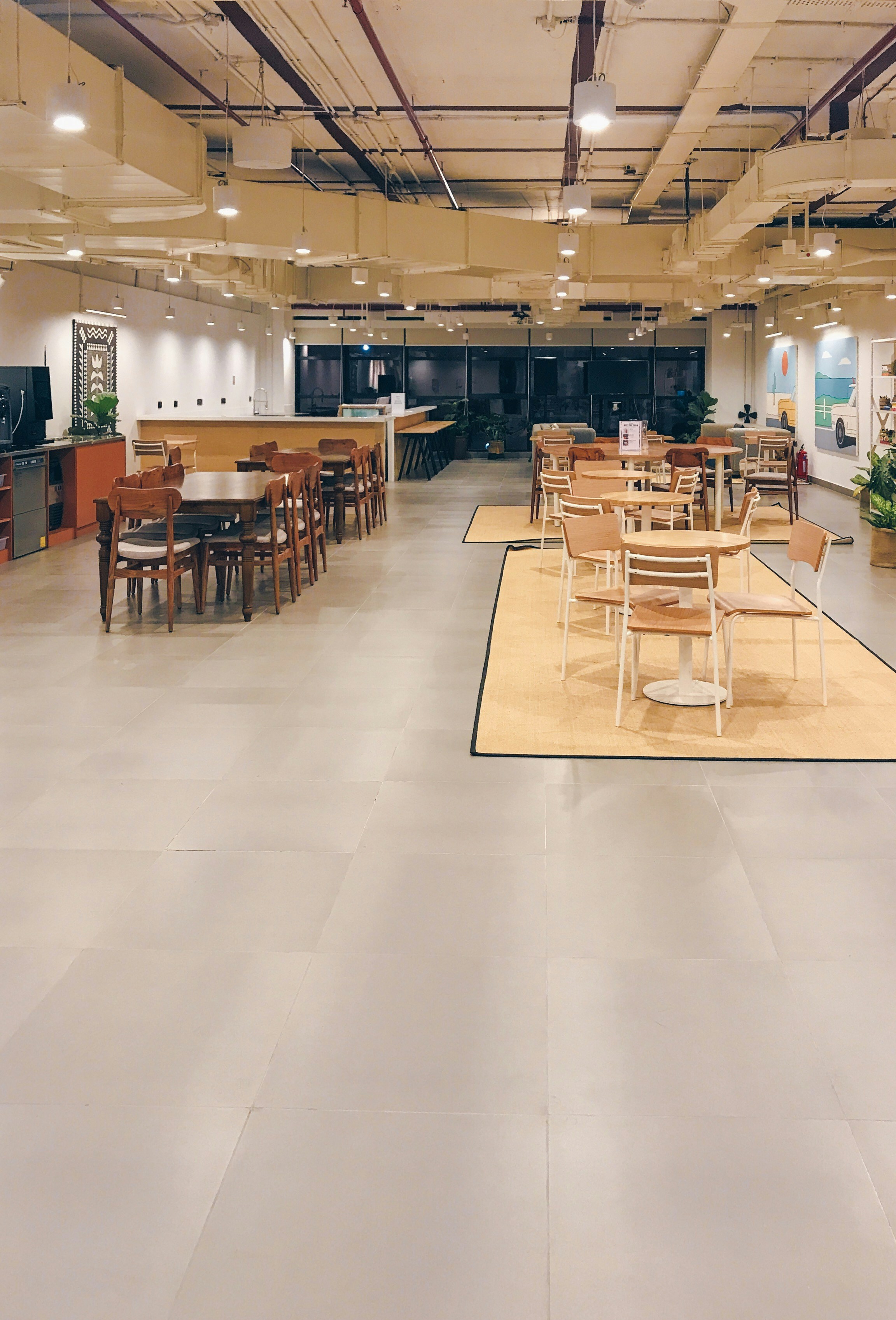 brown wooden dining table set