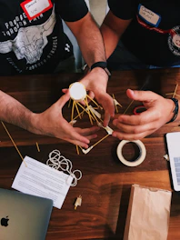 brown and white wooden decor