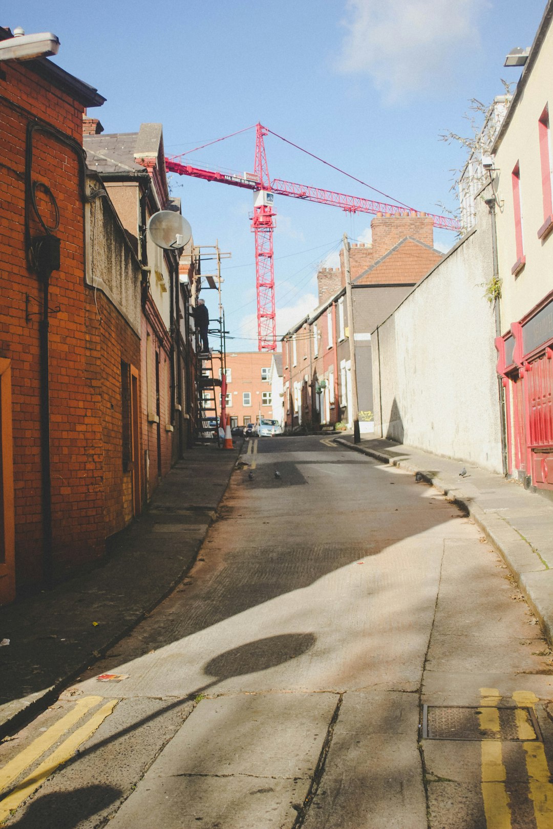 road between buildings during daytime