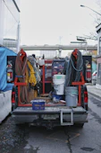 Utility truck with tools and equipment