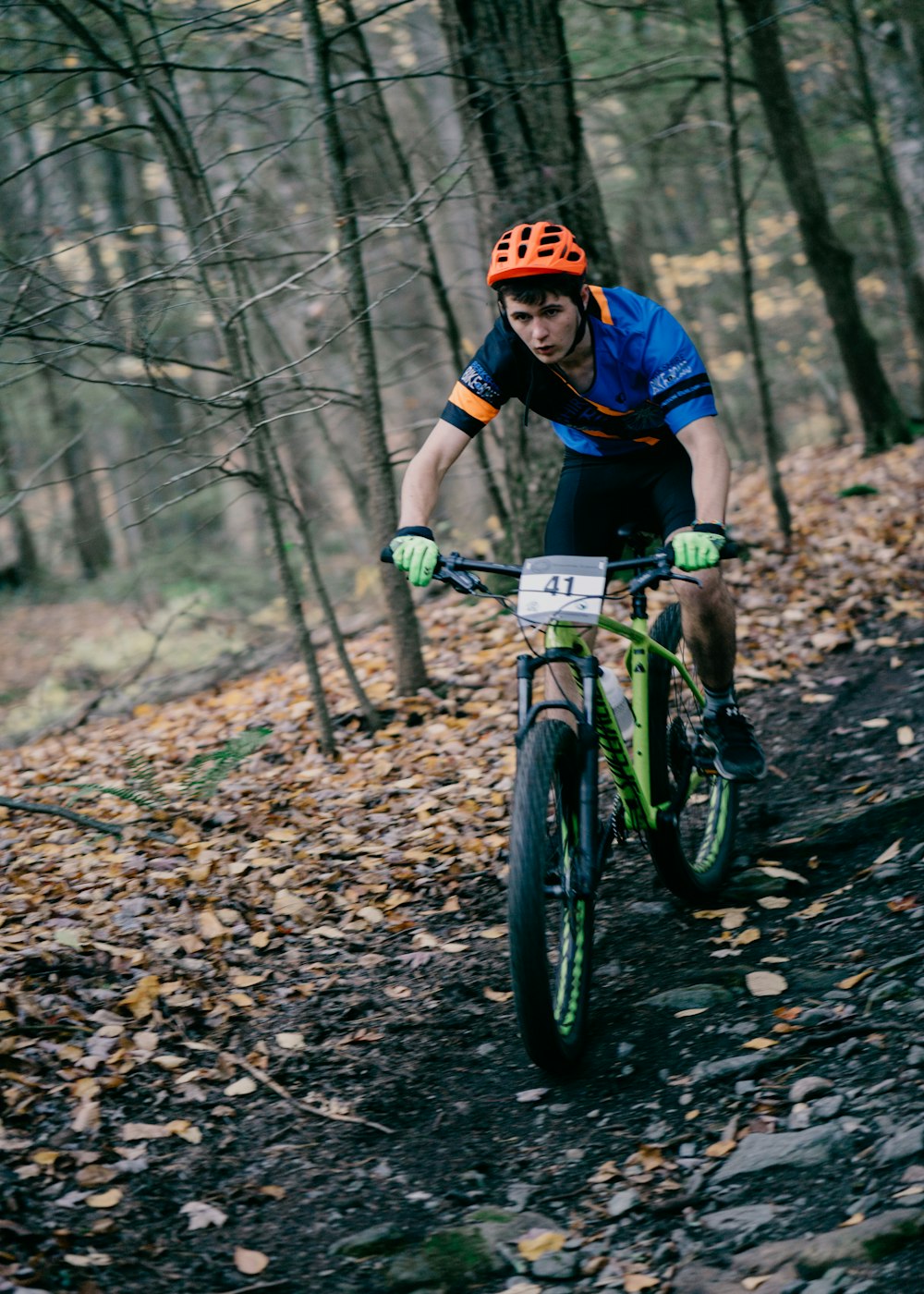 black and green hardtail mountain bike