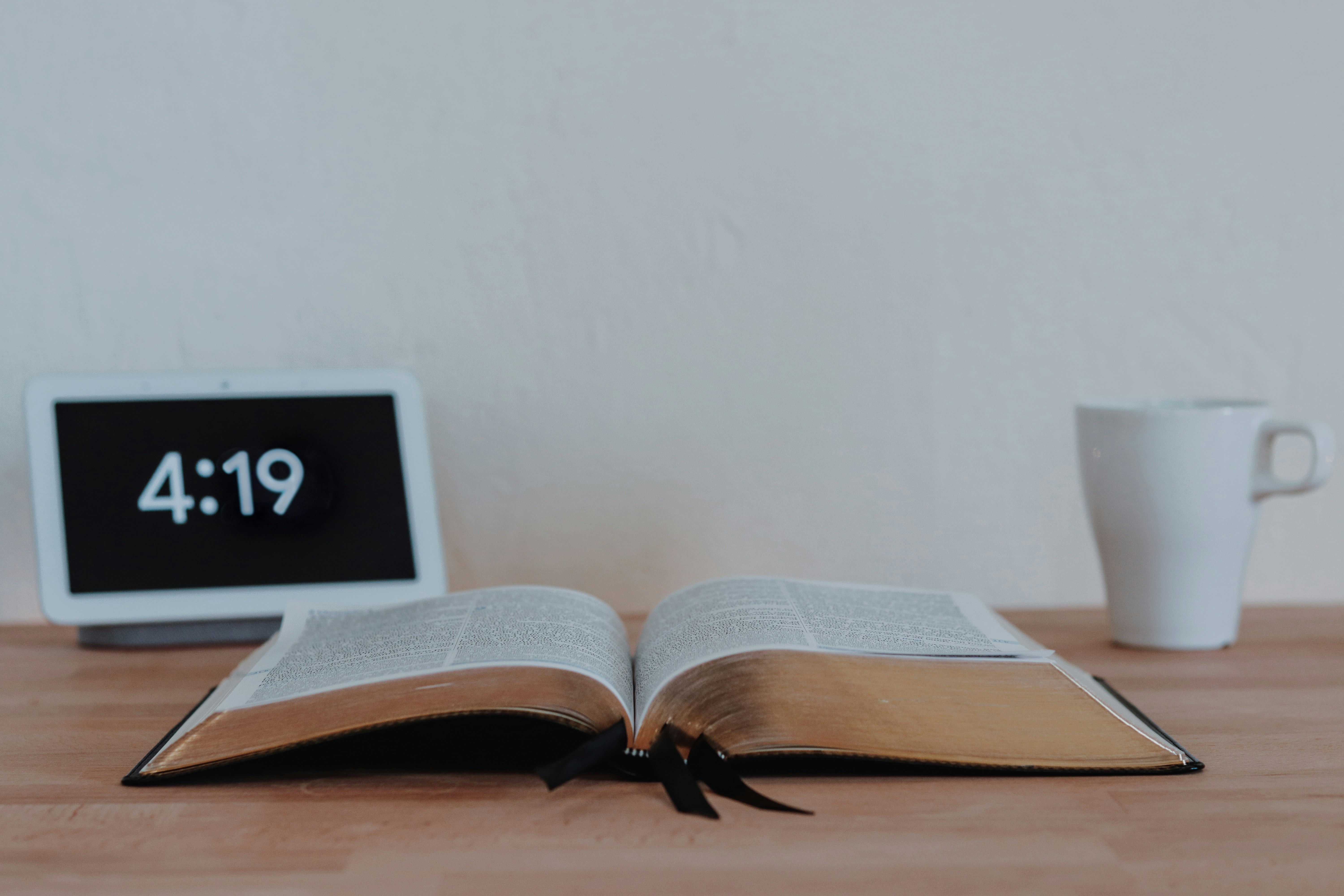 Study setup with laptop