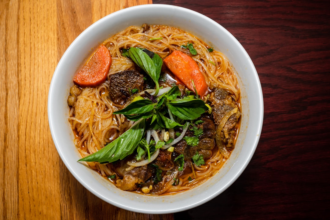 Clear Noodle Soup with Beef and Vegetables