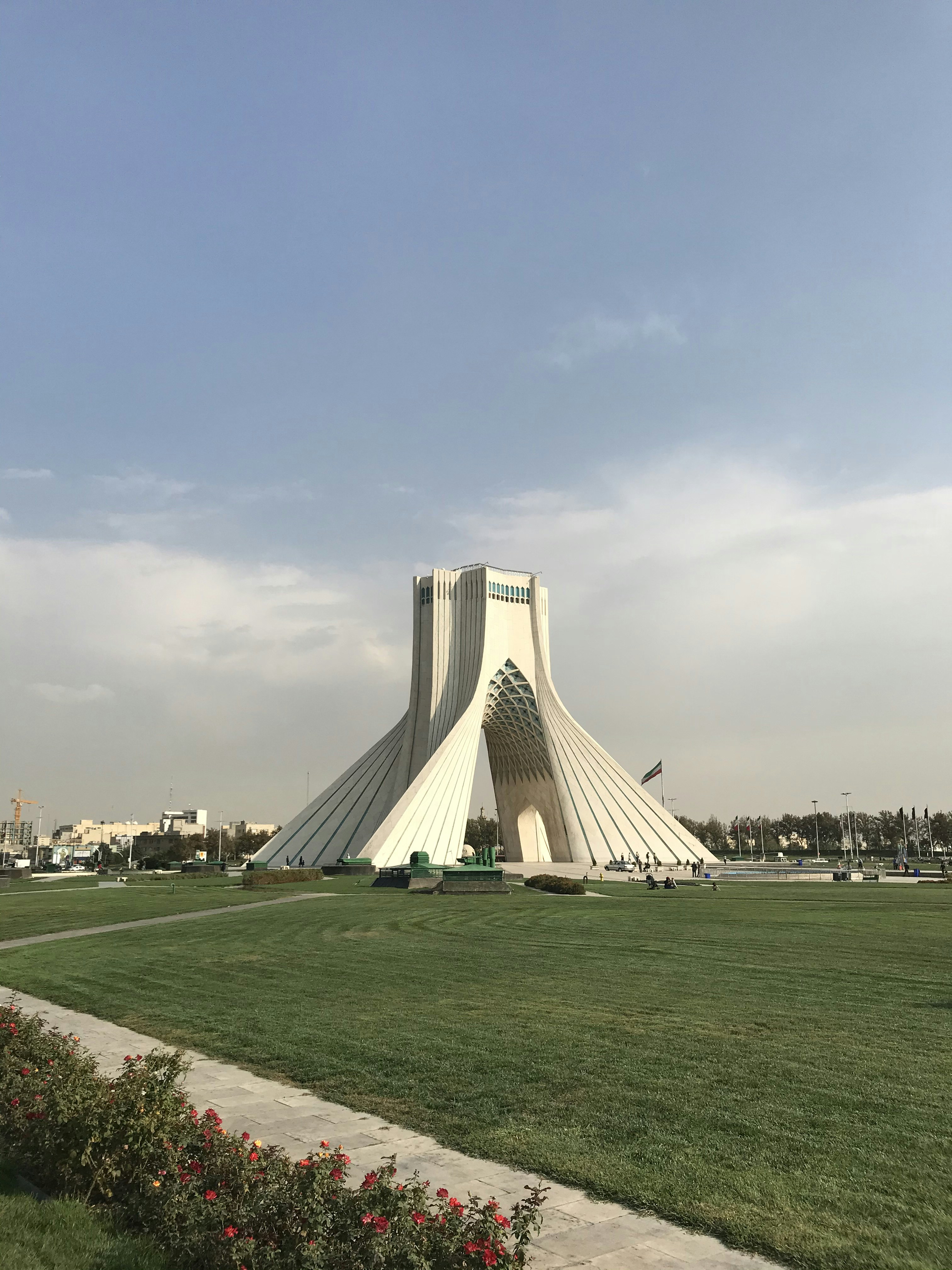 white architectural building at the park
