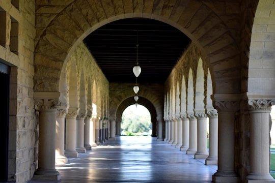 gray concrete building interior in Memorial Church United States