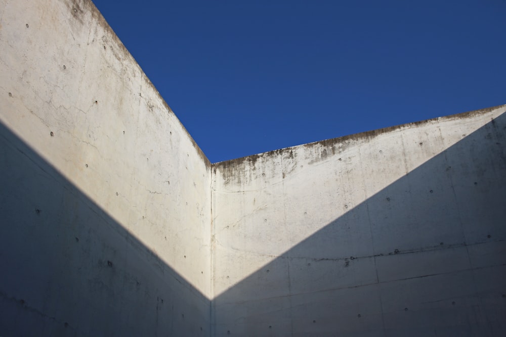 white concrete wall