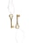 two gold-colored skeleton keys