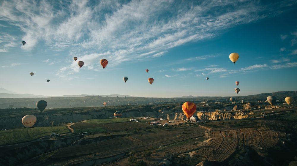 hot air balloon during daytime