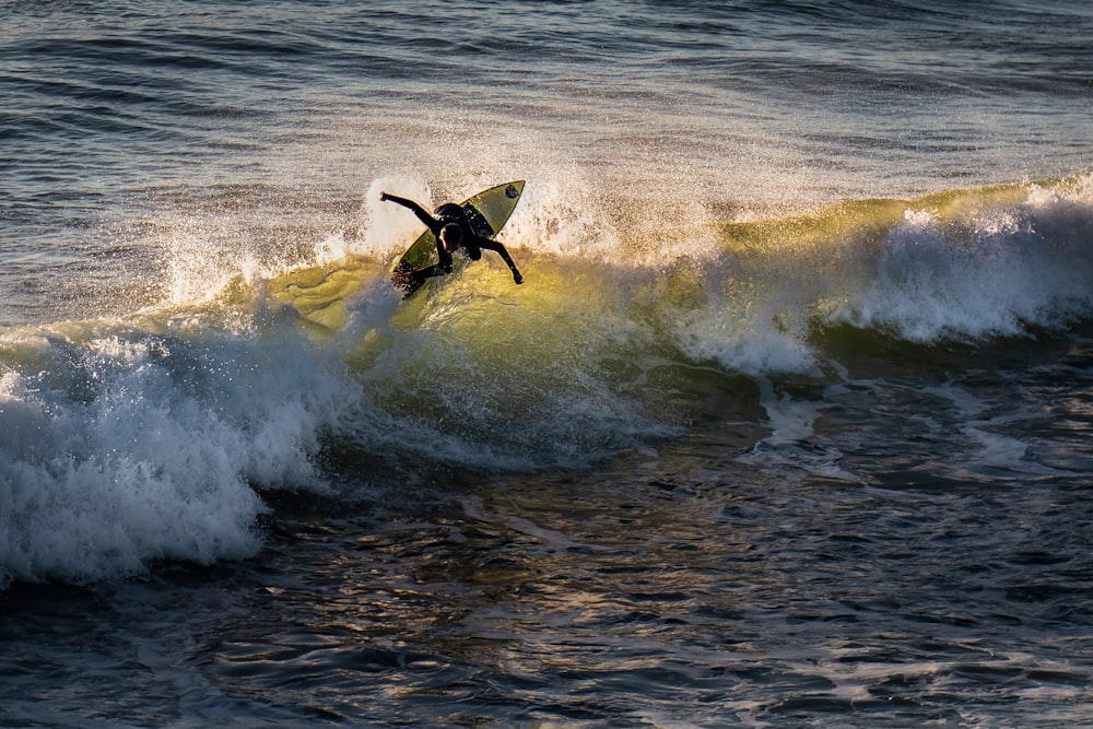 person surfing during daytime