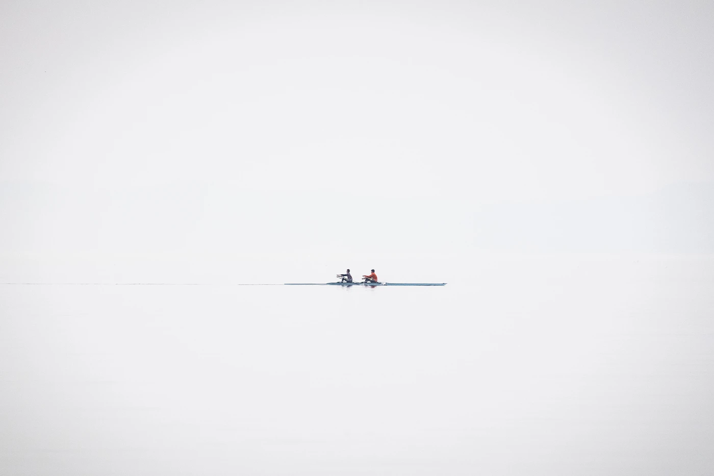 Person sitting quietly in a calm space