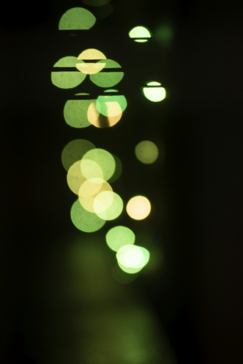 green bokeh