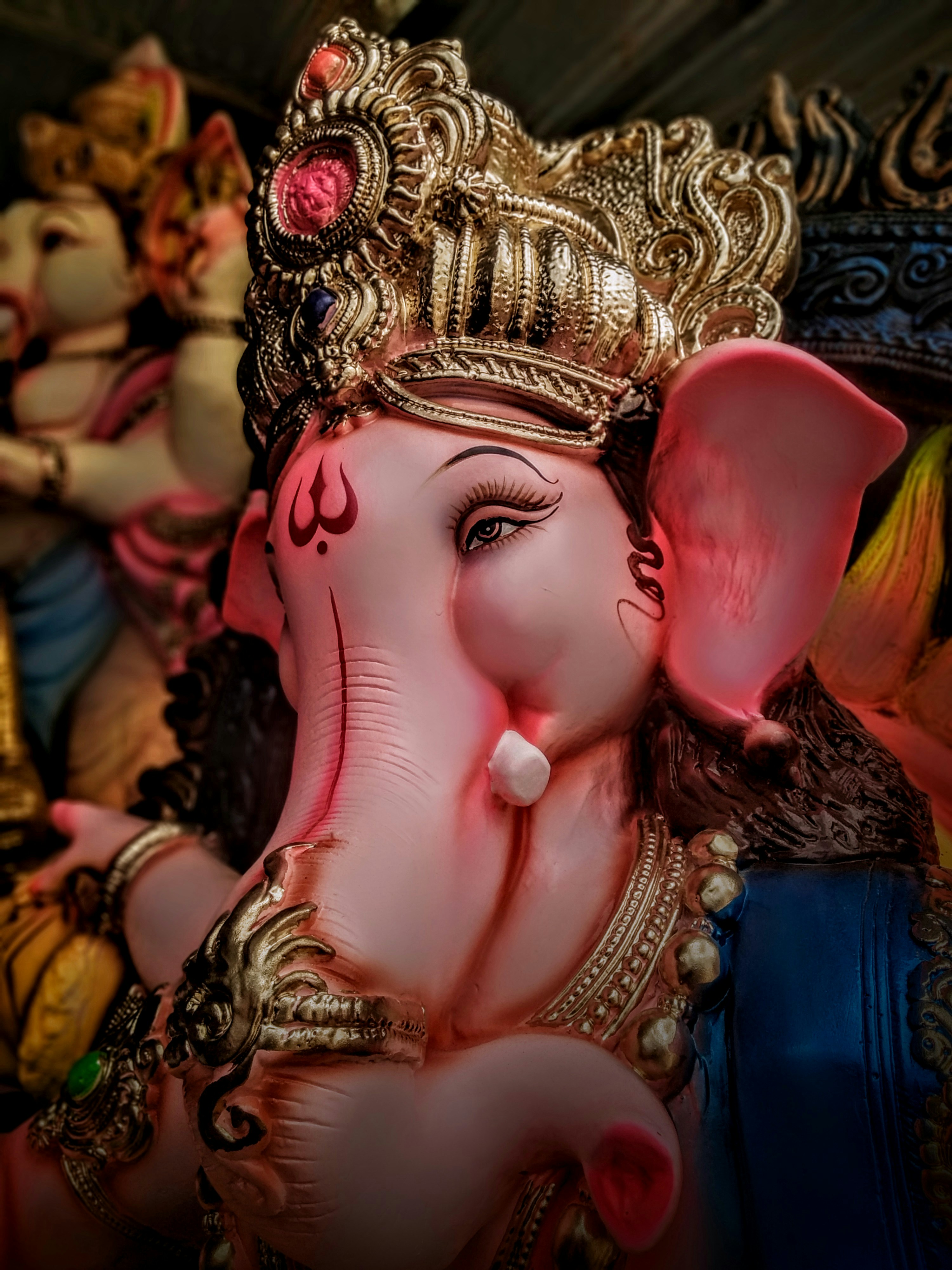 Pink and multicolored ganesha statue photo – Free Festival Image ...