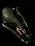A collection of overlapping black bicycle saddles with textured surfaces and embossed logos. The image is taken against a dark background, highlighting the sleek design and contours of the saddles.
