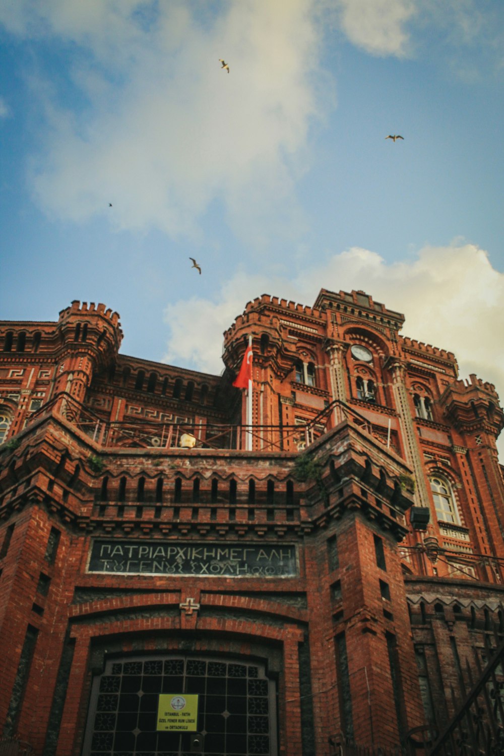 brown building under blue sky