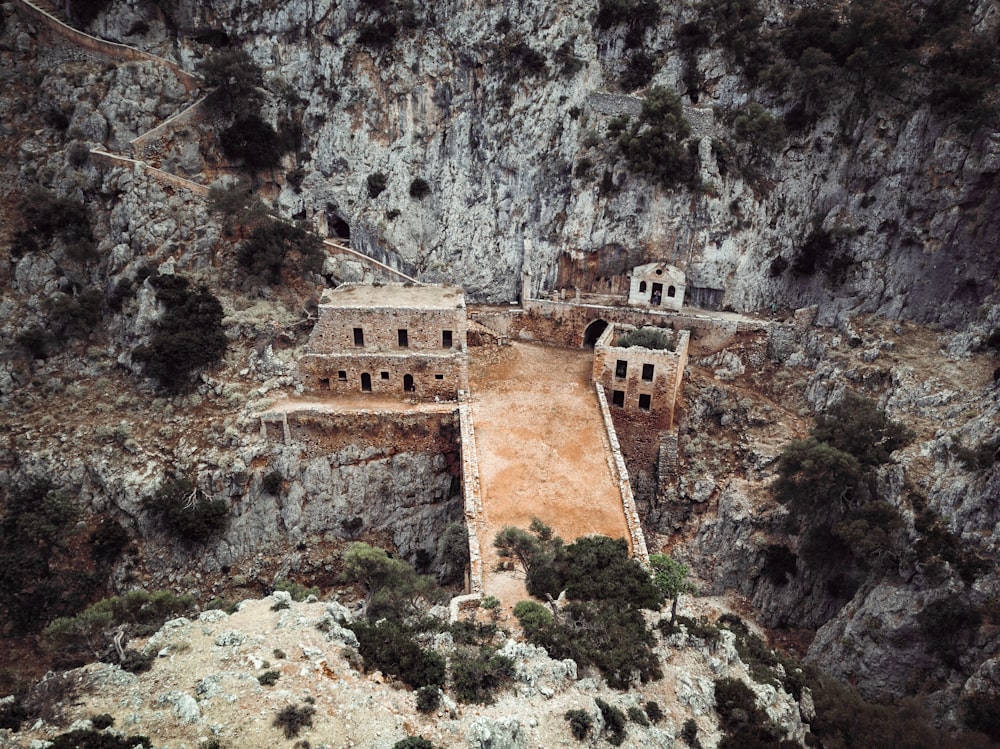 aerial photography of brown building during daytime