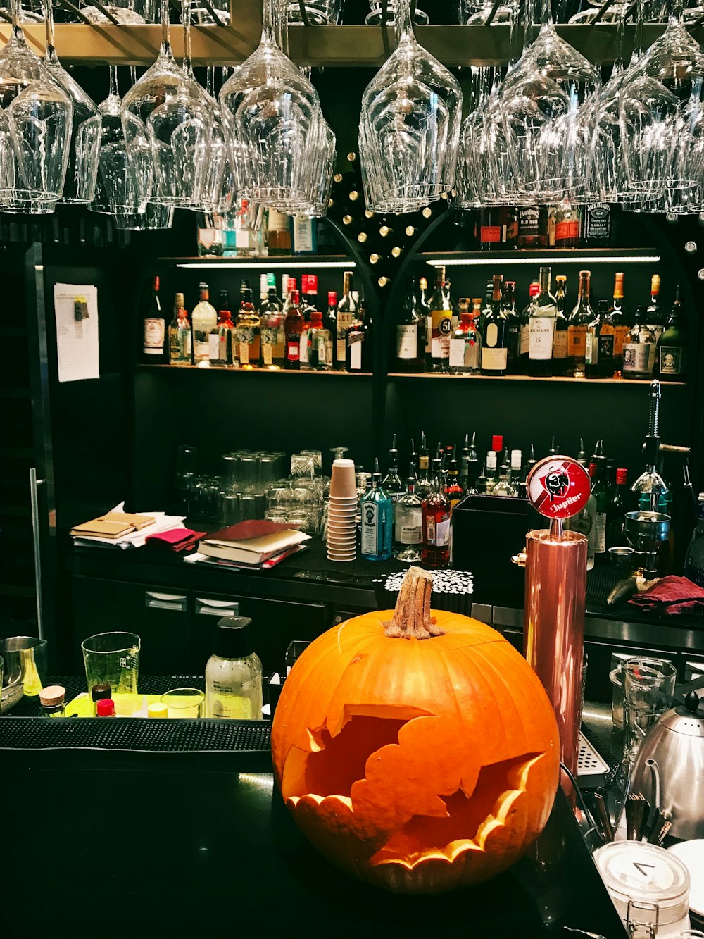 Jack-O-Lantern display