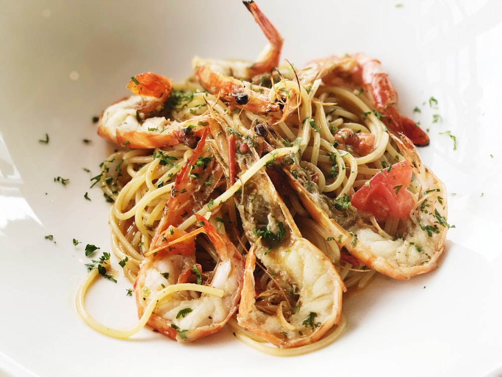 pasta with shrimps