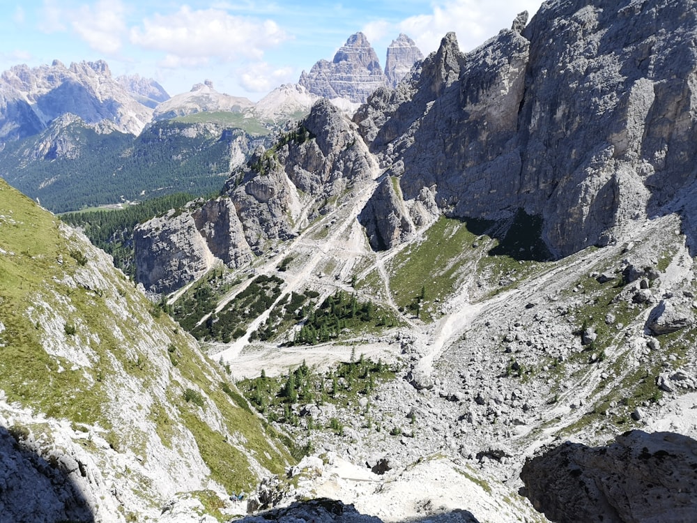 a view of the mountains from a high point of view