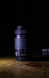 black Canon camera les