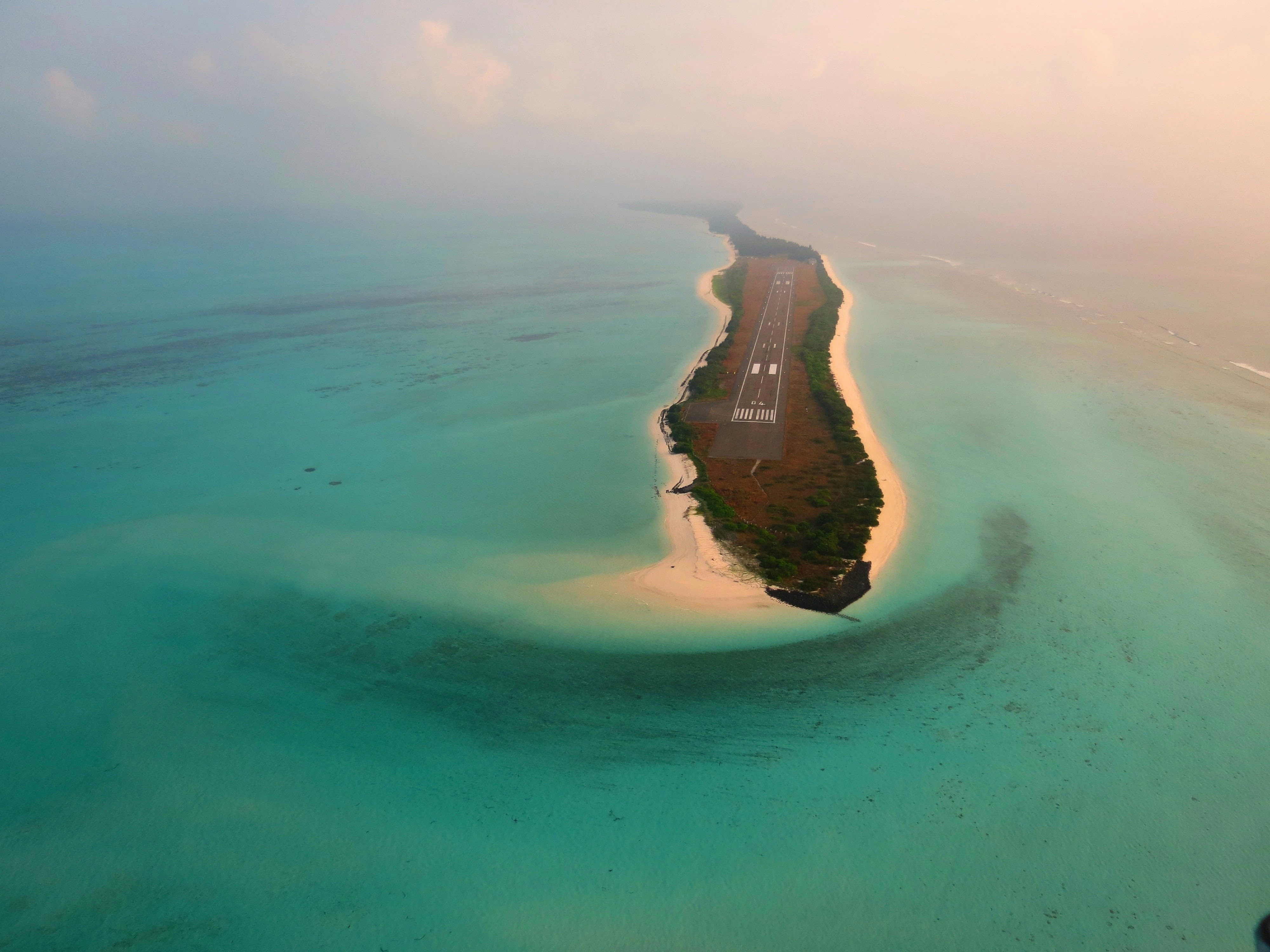 Aeriall view of Agatti Island