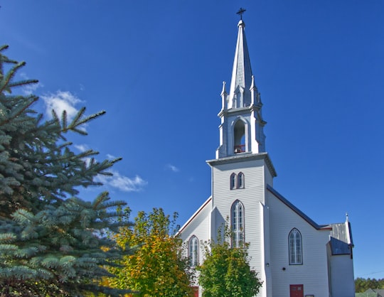 white church in Piopolis Canada