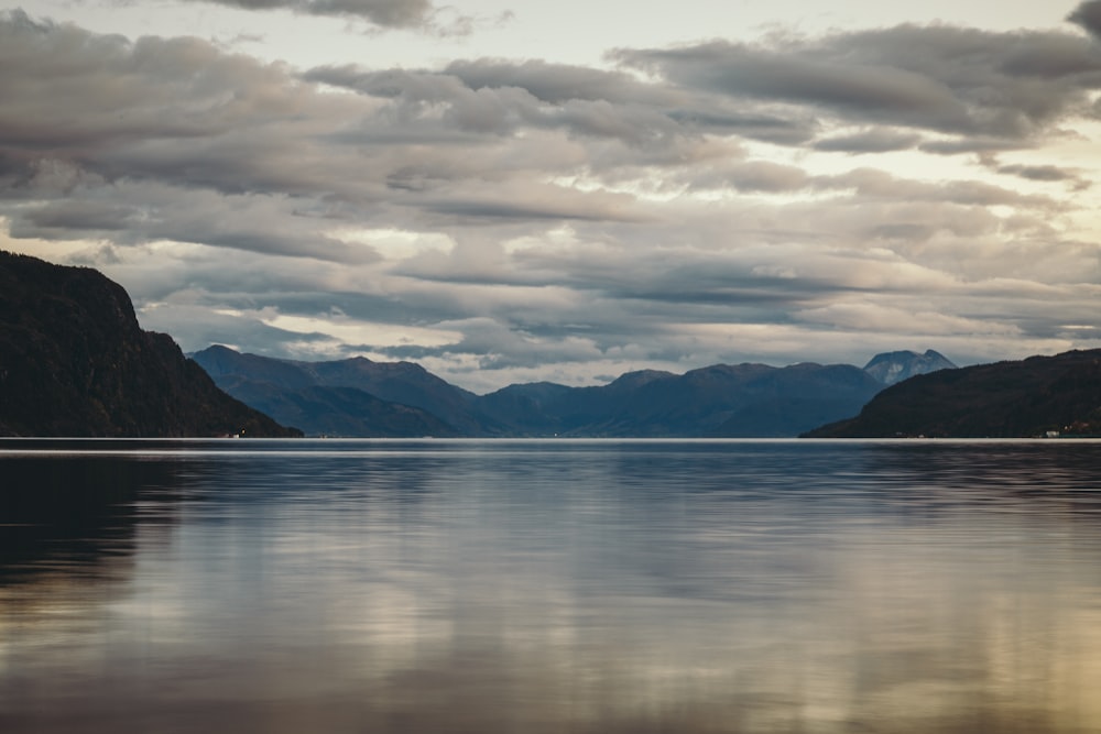 calm body of water under humid weather