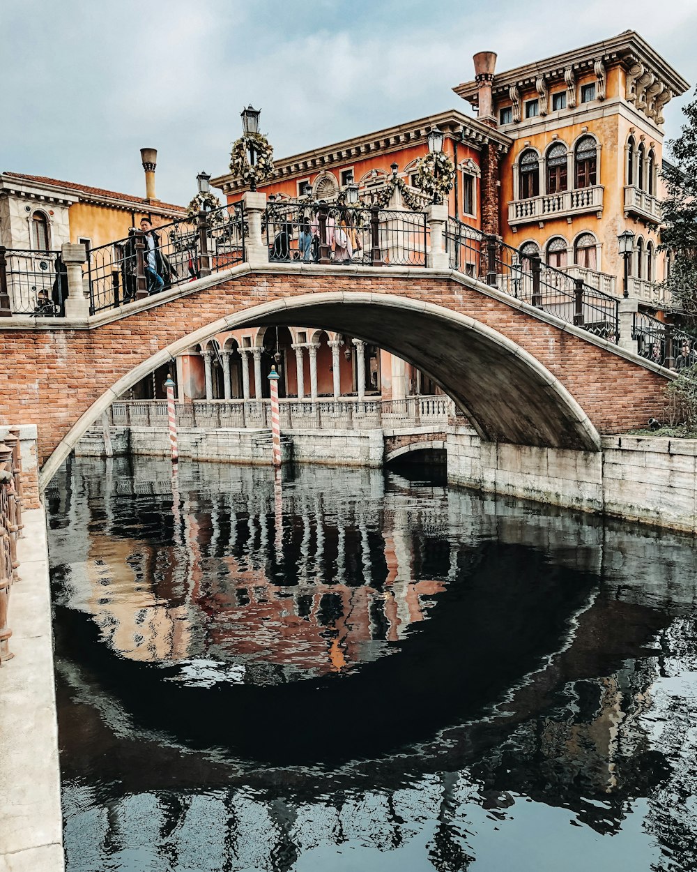 Venice bridge under blue and white sky during daytime