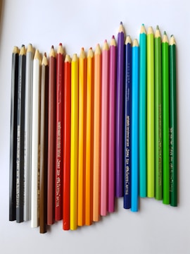 multicolored pencil lot