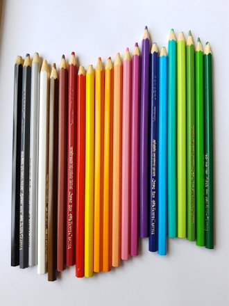 multicolored pencil lot